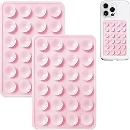 Silicone Suction Phone Case Mount, Non Slip Sticky Phone Grip for Cellphone, Silicon Adhesive Suction Cup Phone Mount, Strong Grip Holder for Selfies and Videos (2 PCS)-15