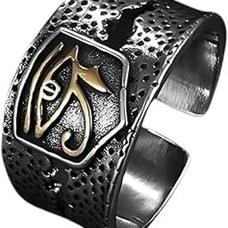 HORUS EYE OF GOD - Copper Adjustable Ring for Men and Boys-image-64