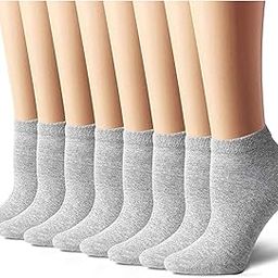 Grey ankle Length Socks for formal/sports/office/school/college/gym/casual wear (Set of 4 Pairs)-picture-33