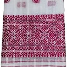 Assamese Rich Buti Chador & Dupatta with Striped Design-56