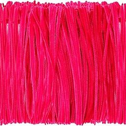 Lakeer Pipe Cleaners 100 Pcs 10 Colors Chenille Stems for DIY Crafts Decorations Creative School Projects (6 mm x 12 Inch, Pink Colors)-image-61