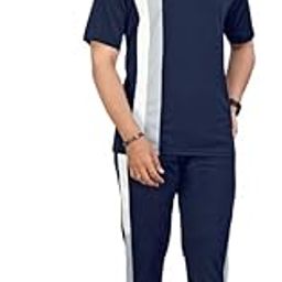 Cotton Blend Summer Suit/Night Suit for Men, Regular Fit Full Sleeves T-Shirt and Lower Set | Cord-Set Track Suit for Boys | Ideal for Casual Outings, Workout, Gym, Sports Pushpa-image-74
