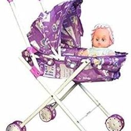 Barodian's Foldable Stroller with Baby Doll & Play Toy for Kids – Plastic & Marble|-image-121