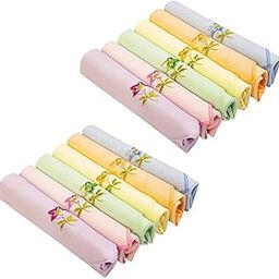 One-Spot multicolour Embroidered Women's Handkerchiefs, Cotton Pack of 12-43