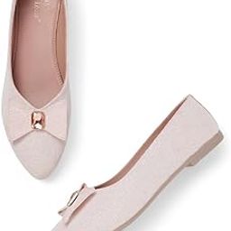 Women's Slip-On Embellished Flat Ballerina Shoes for Casual Wear, Party and Formal Occasions-image-92