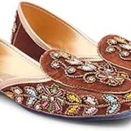 jm looks Women's Multicolor Embroidered Juttis Handcrafted Ethnic Punjabi Mojaris for Wedding, Festive & Party-picture-25