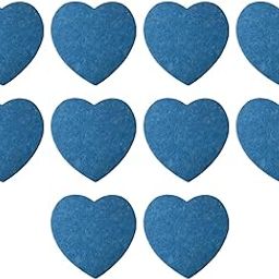 CALANDIS™ Facial Wash Puff Heart Shaped Soft for Makeup Removal Cleansing Skin Massage Blue 10pcs | Sponges Applicators & Cotton | Makeup Tools & Accessories | Makeup-45