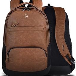 Backpack, Premium Synthetic Leather, Cushioned Back Support, Ergonomic Design, Mesh Back and Anti-Sweat Material-image-98