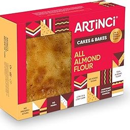 Artinci Sugar free Almond Flour Cake, Diabetic Friendly, No Maida, Gluten Free Healthy Low Carb Snack, 5.8g Protein per serving- 150g X Pack of 1 (3 servings)-image-55