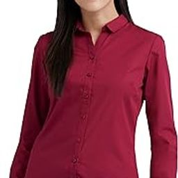Women's Classic Fit Poly Cotton Formal Shirt-53