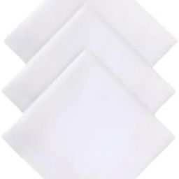 Men's Cotton Handkerchiefs, Large Size, White, Pack of 12,multipurpose use-picture-50