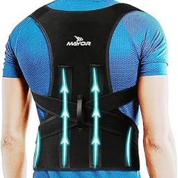 Mayor Free Size Posture Corrector For Men And Women Back Support Belt Back Pain Belt Back Straight and Supporter Belt (Metallic Belt) (Posture Corrector Belt)-image-89