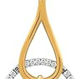 18k (750) Yellow Gold and Diamond Pendant for Girls-image-50