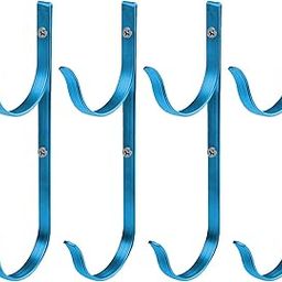 Club Bollywood®4Pcs Premium Pool Pole Hangers Brackets with Screws for Leaf Rakes Brushes Blue|Home & Garden | Pools & Spas |4 Pieces Pool Pole Hangers-image-62