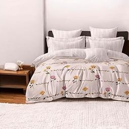 Aramya Home 220 GSM Double Bed Reversible AC Comforter/Blanket/Quilt/Duvets for All Season (230X230 cm, Peony Pink)-image-86
