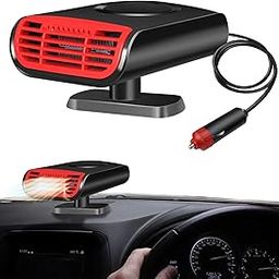CHRYMUM Car Heater, Portable Car Heaters for Vehicle, 2 in 1 Fast Heating Defrost Defogger, 12V 150W Car Heater Plug into Cigarette Lighter, Windscreen Defogger Window Defroster for Car-6