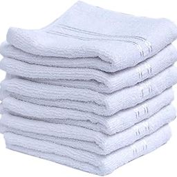 Space Fly White Color 500 GSM Cotton Face Towel for Women | Soft Towel for Face | Baby face Towels Newborn | Soft Hand Napkins for Women | Small Towel | Face Towel Set (25 x 25, 6)-image-118