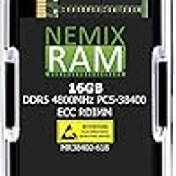NEMIX RAM 16GB (1X16GB) DDR5 4800MHZ PC5-38400 1Rx8 1.1V CL40 288-PIN ECC RDIMM Registered Server Memory Compatible with Micron MTC10F1084S1RC48BA1-5
