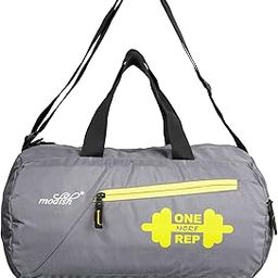 Gym Bag Polyester/Unisex Gym Bags/Shoulder Bag for Men & Women/Carry Gym Accessories/Fitness Bag/Sports & Travel Bag/Sports Kit (Grey)-image-99