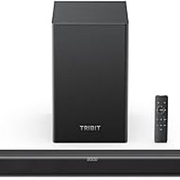 Tribit Soundbar Speaker S1 with Wired Subwoofer for Deep Bass(200W), 2.1 Channel TV Home Theatre, Bt v5.3, LED Display, Multiple Connectivity and 4 EQ Modes, Bass & Treble Control & Remote Control-29