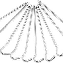 VELURA 10Pcs Aluminium Alloy Tent Peg Nail Stake Hook Outdoor Hiking Camping Tarp|1 Piece Chain|Tent & Canopy Accessories| Outdoor Sports-image-57