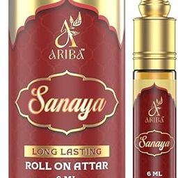 ARIBA Sanaya Attar Roll On | Long Lasting Arabic Perfume for Men & Women | Alcohol-Free Fragrance Oil | Pocket Size Ittar | 6ml-image-47
