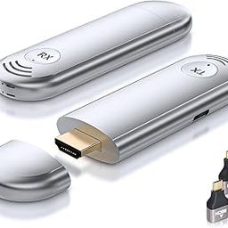 Wireless HDMI Transmitter and Receiver, TTQ Wireless HDMI Extender 4K Supported, 1080P HD Video Output, 100FT Range, 2.4G&5G, for PC/Laptop/Camera/HDTV/Projector/TV Box, No App/Bluetooth Needed-3