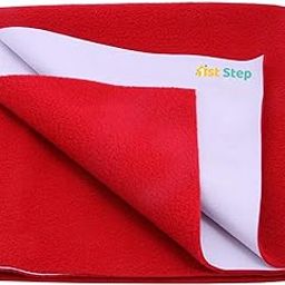 1st Step Supa - Dry Extra Absorbent Dry Sheet/Bed Protector/Mattress Protector (Red, Medium (100 * 70 cm))-image-29