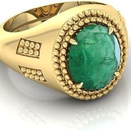 7.25 Ratti Panna (Emerald) Original Stone Adjustable Ring For Men And Women With Lab Certified A-06-image-19
