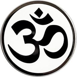 Yoga Aum Symbol Enamel Lapel Pin, 1 inch, Metal Brass, no gemstone-picture-41