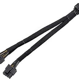 UJEAVETTE® Gpu Pcie 8 Pin Female To Dual 2X 8 Pin (6+2) Male Cable Extension 20Cm-21