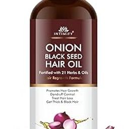 INTIMIFY Onion Black Seed Hair Oil For Hair Growth with 21 Essential Oils and Ingredients for Men and Women 120 ml (Pack of 1)-image-81
