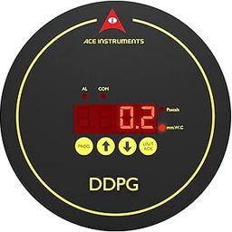 Digital Differential Pressure Gauge (Range: -250 to 250 Pascals) for Clean Rooms, Hospital OT Rooms, Laminar Cabinets, Safety Units | Model: AI-DDPG with Communication: RS 485 Modbus-9