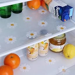 Cooyes Large Refrigerator Liners 23.6" x 118", Waterproof Oil-Proof Fridge Mats Easy to Cut Non-Adhesive Kitchen Shelf Liner for Shelves Cabinet Drawer BPA-Free-25