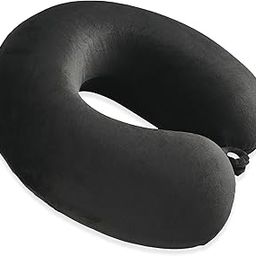 360° Memory Foam Neck Pillow for Travelling | Soft and Supportive Neck and Head Rest for Sleeping | Travel Pillow for Flights, Train and Long Trips | JR-1-BLK | Black-image-55