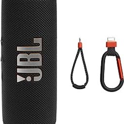 JBL Flip 7 - Portable Waterproof and Drop-Proof Speaker, Bold Pro Sound with AI Sound Boost, 16Hrs of Playtime, and PushLock System with Interchangeable Accessories (Black)-image-1