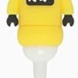 SMILE BABY 3D Cartoon Handle Soft Bristles Toothbrush for Children's with Travel Case 2 To 7 Years (ROBOT YELLOW)-3