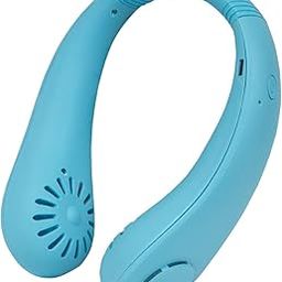 WISHKEY 3 Speed Rechargeable Bladeless Neck Fan, Adjustable Personal Neck Fan For Women & Men Modern Design, Great Cooling Fan For Travel, Outdoors & Sports Hands-Free Personal Fan- Blue-image-47