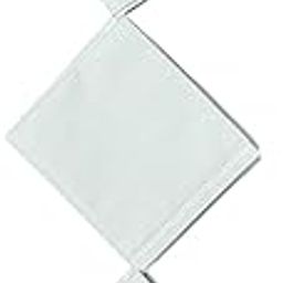 Cotton Handkerchief, 100% Pure Cotton, Silky Soft, White, Large Size, Hankie for Men & Women, Rumal, Absorbing Handkerchief-image-29