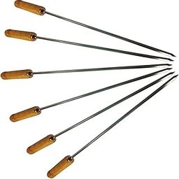 GreenUniverse 4 mm Square & Strong Tandoor Metal Sticks 14.5 inches, Steel Coated Barbecue Skewers, Steel Coated Sticks for Grill, BBQ Metal Coated (6)-image-45