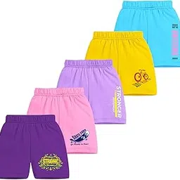 mist n fogg Boys&Girls Cotton Shorts Pack of 5-picture-1