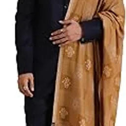tweedle Pashmina Feel Pure Wool Men’s Graphic Design Shawl for Winters (Size 40 x 80 Inches)-picture-12