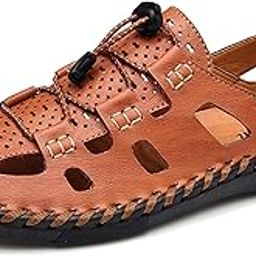 Men's Fisherman Sandal Swiftwater Leather Water Shoes, Black Sporty Outdoor Sandal Shoe Whisper Summer Swiftwater Mesh Soft-picture-0