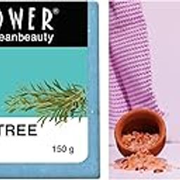 Soulflower Tea Tree Soap Handmade Lavender Bath Salt Enriched with Himalayan Pink Rock Bath Salt-image-50