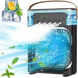 Portable Air Conditioner - Small Personal Cooler Quiet Ac Mini Computer Cooling Fan Usb Powered 1/2/3H Timer, 3 Speed-70