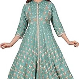 Women's Rayon Relaxed Fit Anarkali Kurta-picture-54