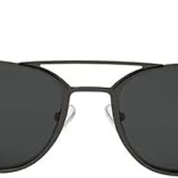 french accent Men's The Everyday Aviator Sunglasses | Grey Frame | Black Polycarbonate Lens For Casual Wear | One-Size | Full Rim Polarized Lens | Polycaronate Sunglass For Everyday Wear-picture-3