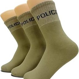 Police Crew Socks, men & women accessories, Combo Socks, Olive Green, towel socks for men,Socks for Women-image-49