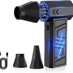 Compressed Air Duster, 90000RPM Electric Air Duster, 4-Gear Adjustable Cordless Dust Blower with Rechargeable Battery, Mini Air Blower Replace Air Can for Keyboard, Computer, Home, Car, Outdoor-13
