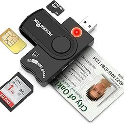 CAC Reader DOD Military USB Common Access CAC Smart Card Reader,SDHC/SDXC/SD & Micro SD Memory Card Reader for SIM and MMC RS & 4.0, Compatible with Windows, Linux/Unix, MacOS-image-74